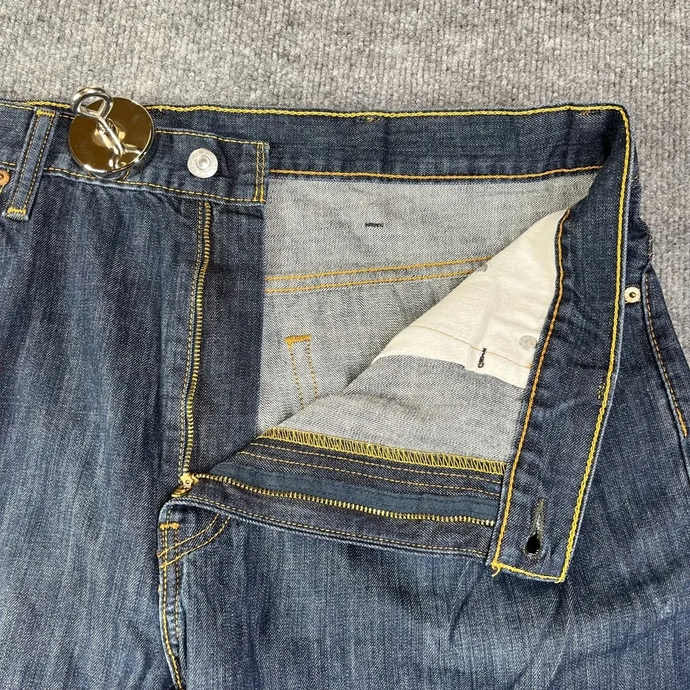 Levi's 569‎ Jeans Men's Rinse Blue Denim Classic Straight Zip Fly 40X30 - Flaws